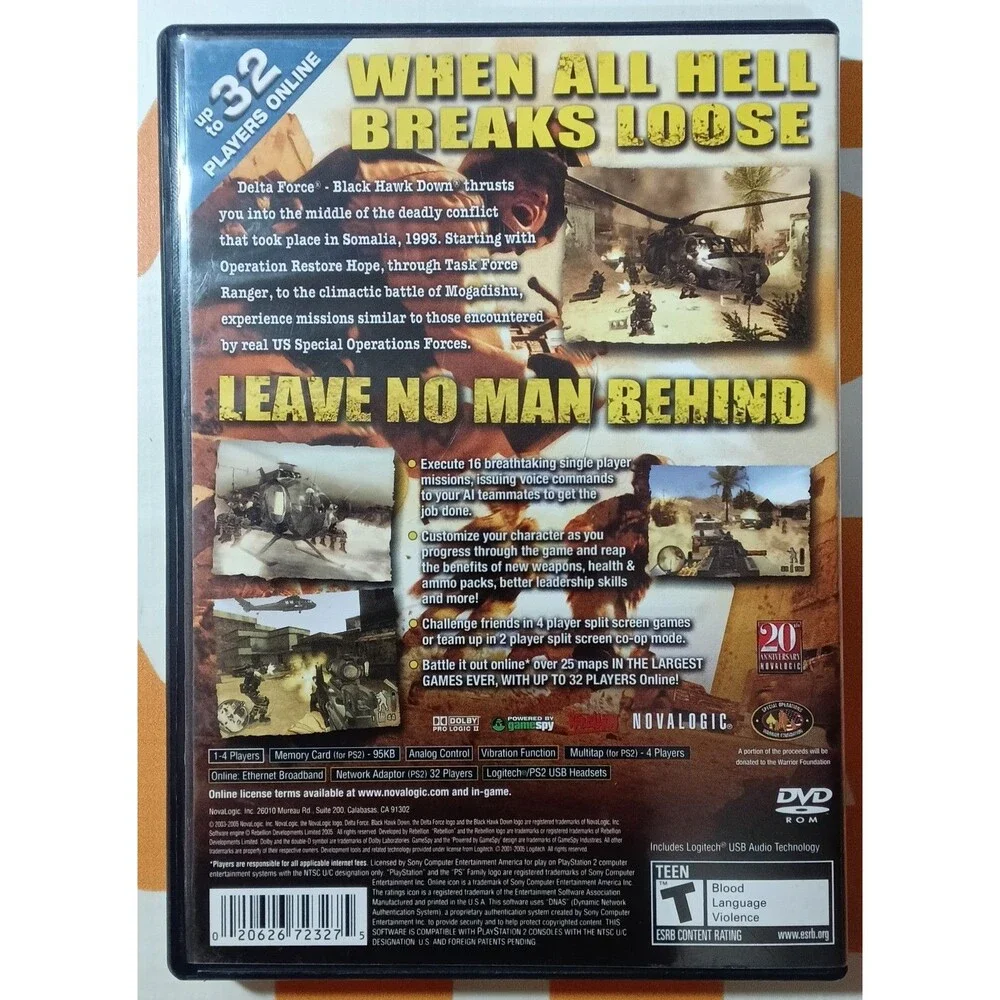 Delta Force Black Hawk Down (PS2)